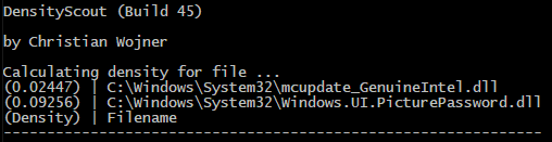 DensityScout Output DensityScout Output